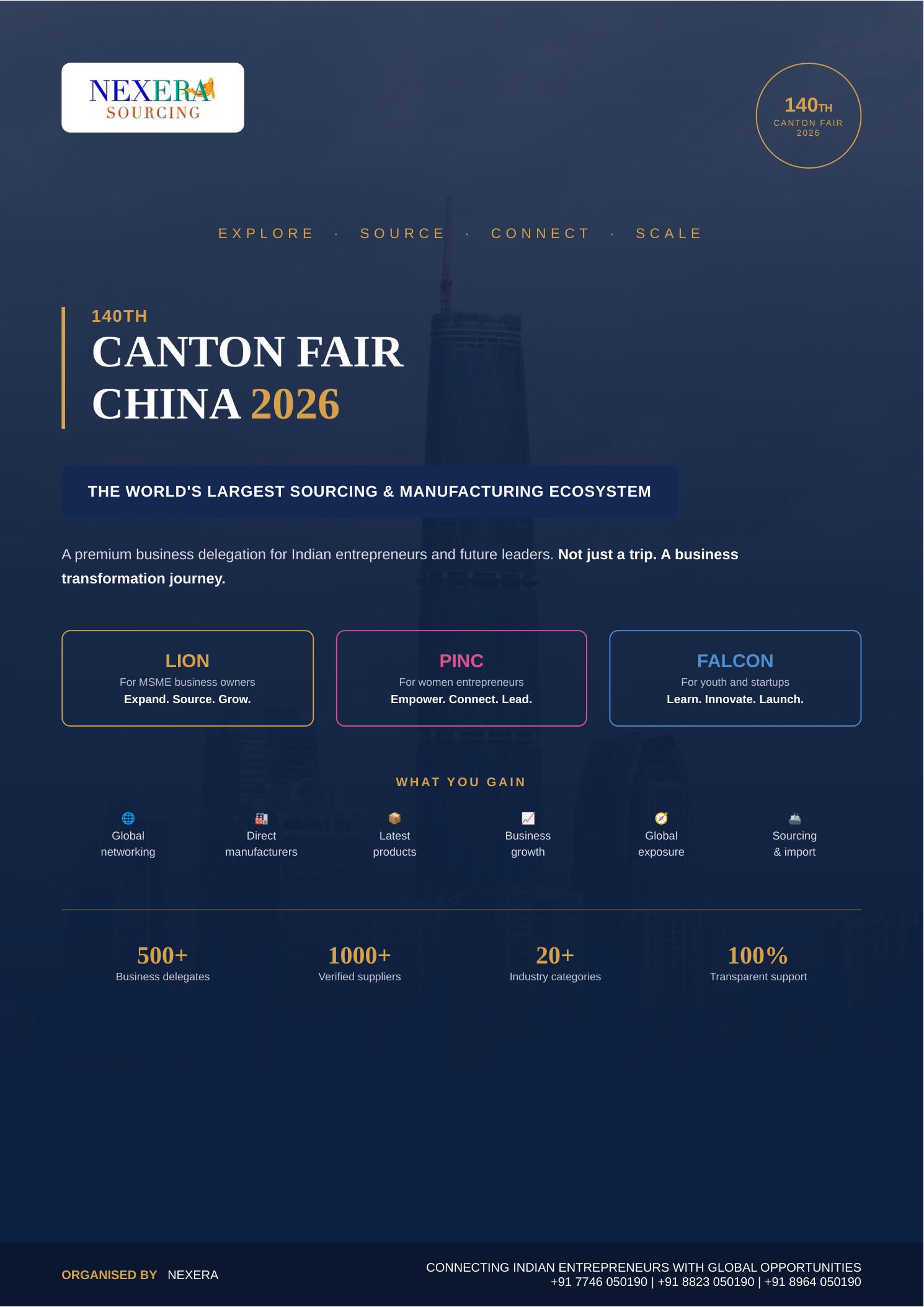 Nexera Canton Fair 2026 brochure cover